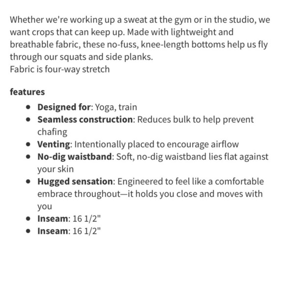 LULULEMON in the flow seamless crop capris black grey charcoal - Picture 4 of 9